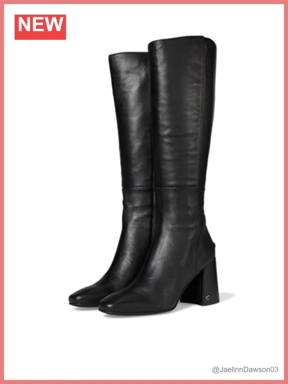 Suede Knee High Block Heel Boots Zip Closure